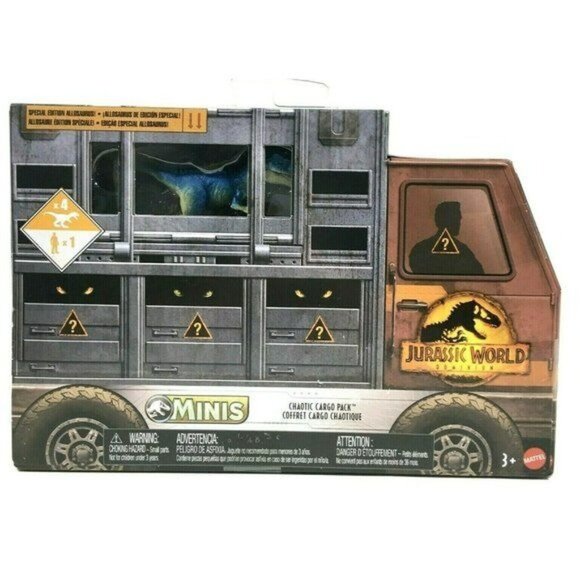Jurassic World Dominion Minis Chaotic Cargo Pack 5 Piece Mini Dinosaur & Figure - Picture 1 of 7
